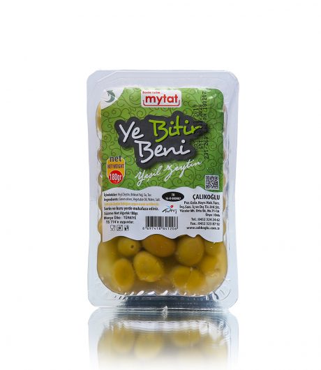 Mytat Doğal Ye Bitir Beni Yeşil Zeytin 180gr